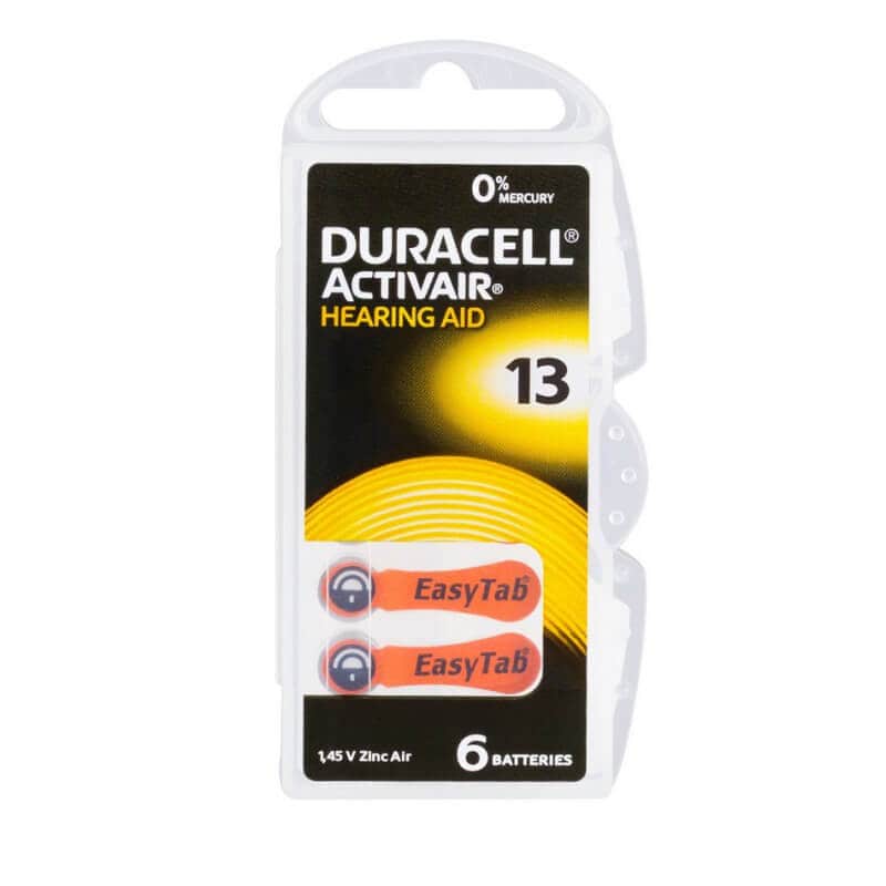 Anerkendelse pastel Planlagt Duracell Activair Hearing Aid Batteries 13 | MySecondEar