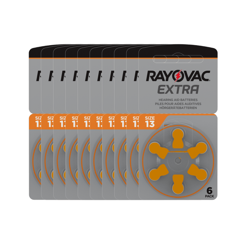 Rayovac Hörgerätebatterien 60 Stück Rayovac Hörgerätebatterien 13