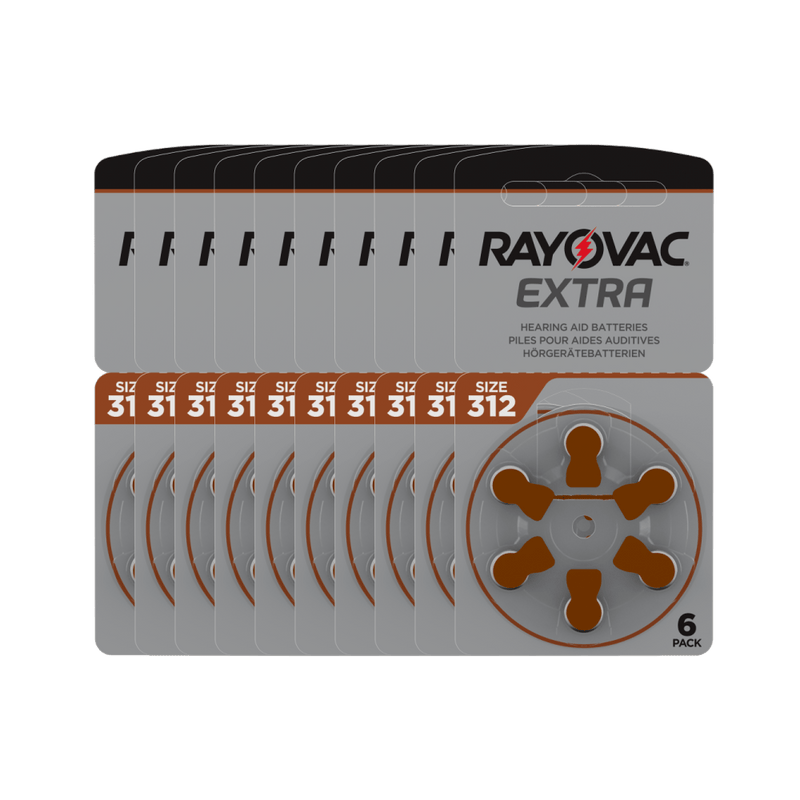 Rayovac Hörgerätebatterien 60 Stück Rayovac Hörgerätebatterien 312